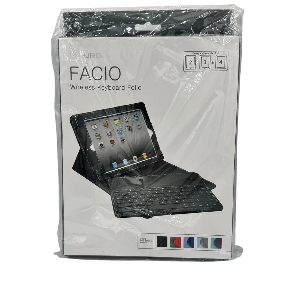 Facio Wireless iPad Keypad and Protective Cover Bluetooth in Black